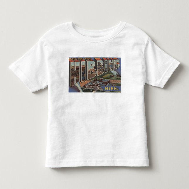 Hibbing, Minnesota - Large Letter Scenes Toddler T-shirt (Front)