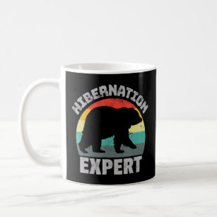 Hibernation Bear Expert Winter Retro Bear  Coffee Mug