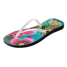 Hibicus Flowers Flip Flop | Zazzle