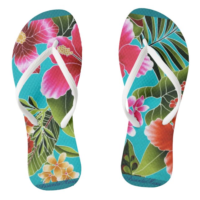 Hibicus Flowers Flip Flop (Footbed)