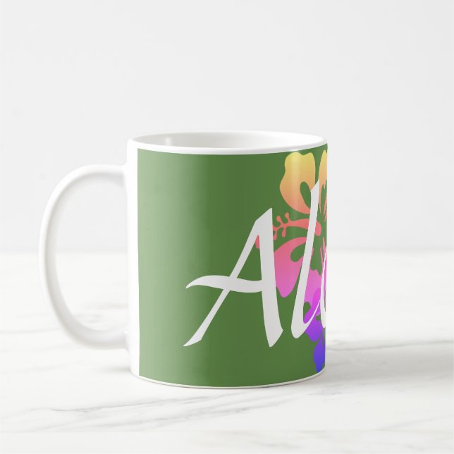 Hibiscus Aloha Mug (Left)