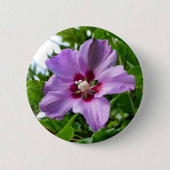 Hibiscus Badge Button (Front)