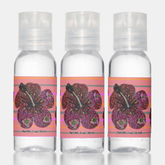 Hibiscus Beads Mosaic Travel Bottle Set Hand Sanitizer