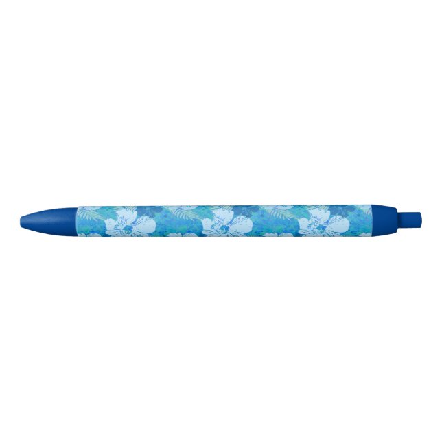 Hibiscus Blue Batik Pen (Front)