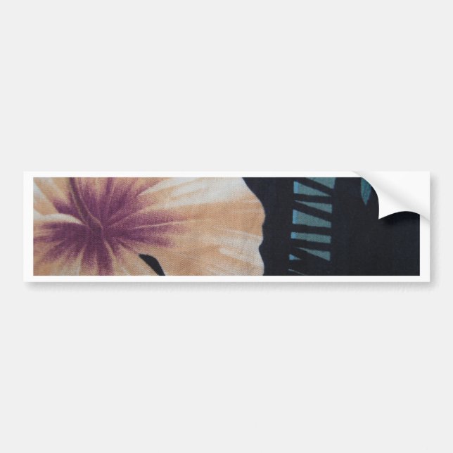 hibiscus bumper sticker (Front)