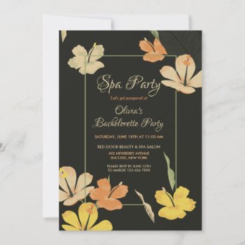 Hibiscus By Night Invitation by CottonLamb at Zazzle