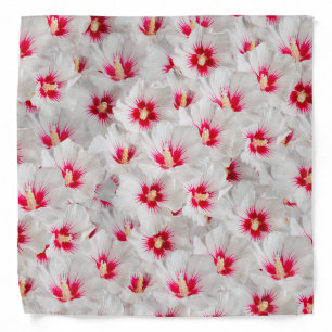 Hibiscus - Chinese Rose Flower Pattern Bandana