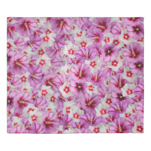 Hibiscus - Chinese Rose Flower Pattern Duvet Cover