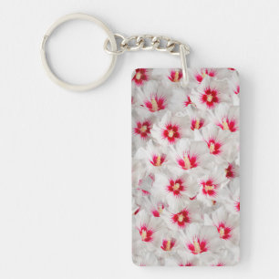 Hibiscus - Chinese Rose Flower Pattern Keychain