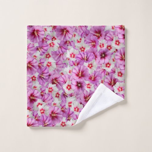 Hibiscus _ Chinese Rose Flower Pattern Wash Cloth