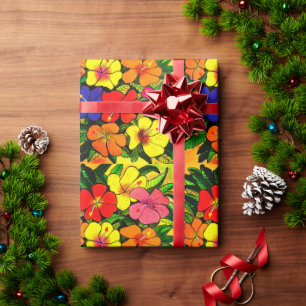 Hibiscus Color Wrapping Paper
