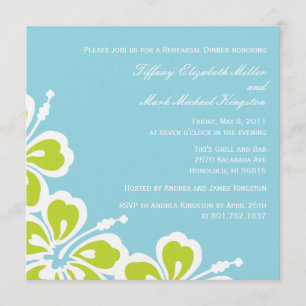Hibiscus Delight Shower/Rehearsal Dinner Invite