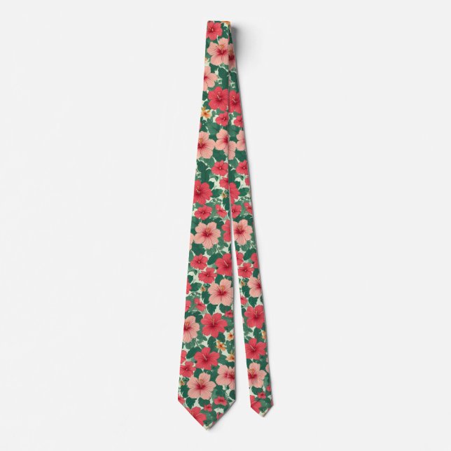 Hibiscus Desire Neck Tie (Front)
