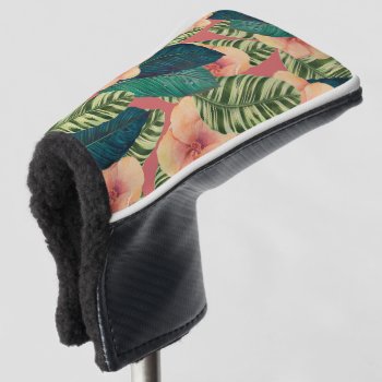Hibiscus Exotic Coral Golf Head Cover by EveyArtStore at Zazzle