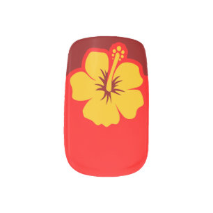 Hibiscus Fall Nail Art