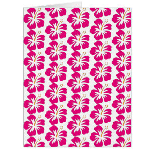 hibiscus floral design pattern tissue paper cards