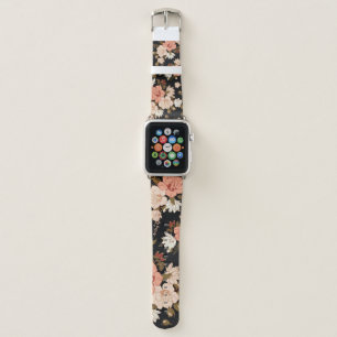 Hibiscus Floral: Seamless Pattern Design Apple Watch Band