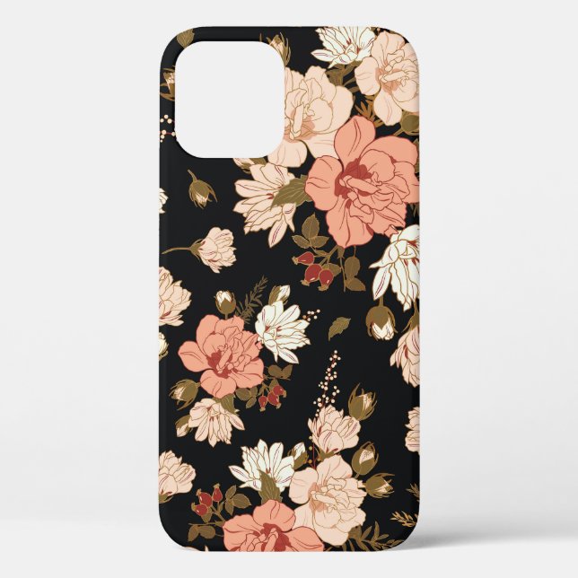 Hibiscus Floral: Seamless Pattern Design Case-Mate iPhone Case (Back)