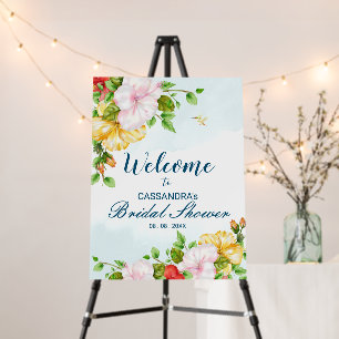 Hibiscus Floral Tropical Wedding Foam Board