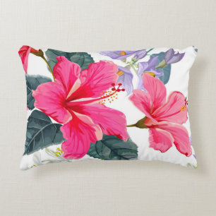 Hibiscus flower Accent Pillow