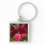 Hibiscus Flower and Blue Sky Keychain