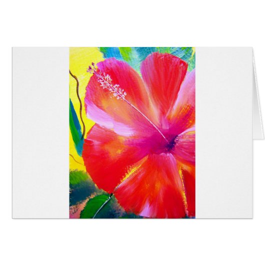 Hibiscus Flower Art Cards (Front Horizontal)