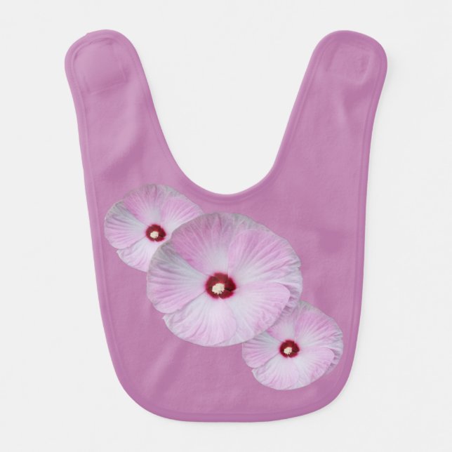  Hibiscus Flower  Baby Bib (Front)