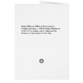Hibiscus Flower Botanical Drawing Cards (Back)