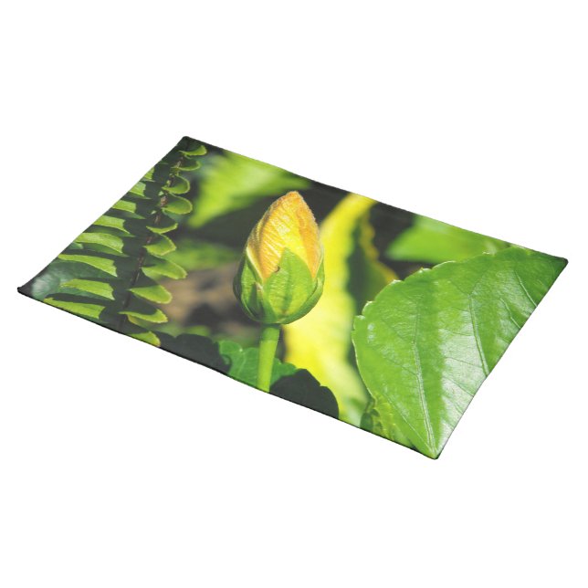 Hibiscus Flower Bud Placemat (On Table)