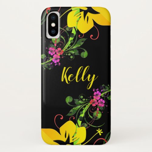 Hibiscus flower iPhone x case