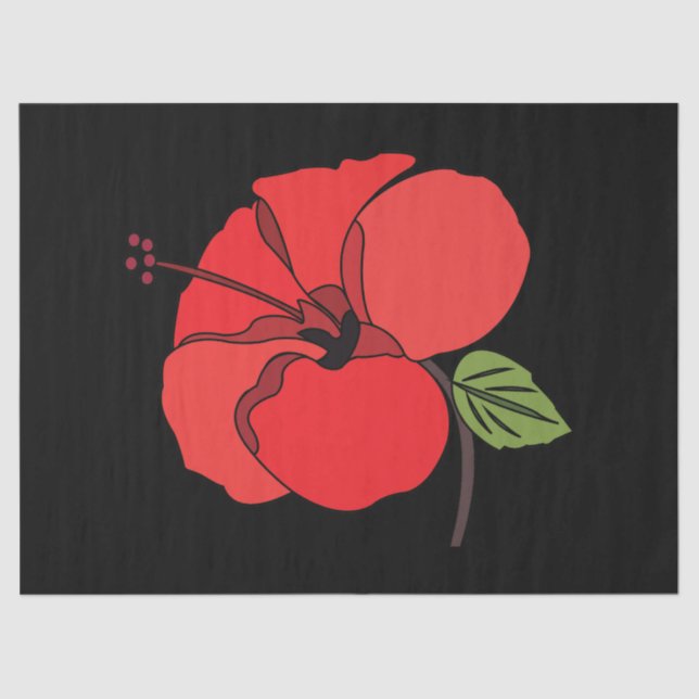 Hibiscus Flower Floral Tissue Paper (Front)