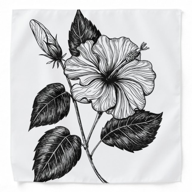 Hibiscus flower II Bandana (Front)