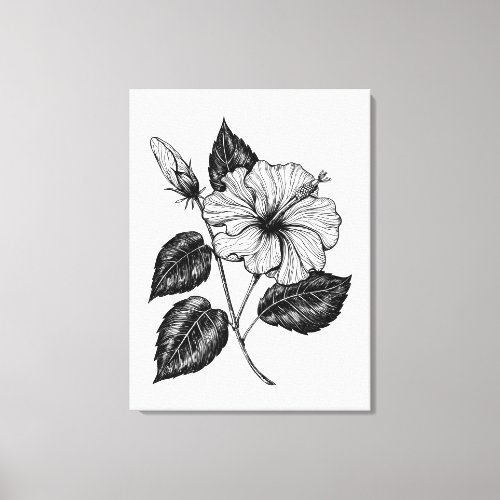 Hibiscus flower II Canvas Print
