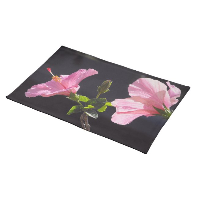 Hibiscus Flower in Profile Placemat (On Table)