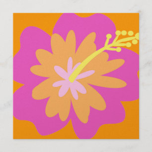 Hibiscus Flower Invitation