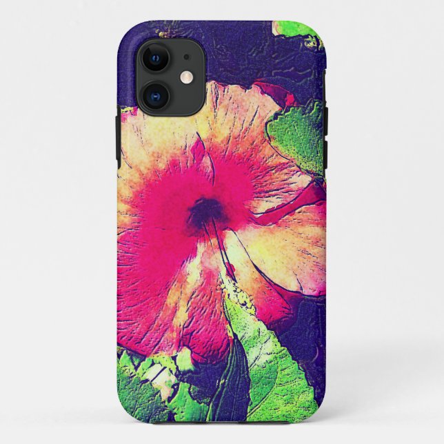 HIBISCUS FLOWER iPhone 5 Case-Mate Case (Back)