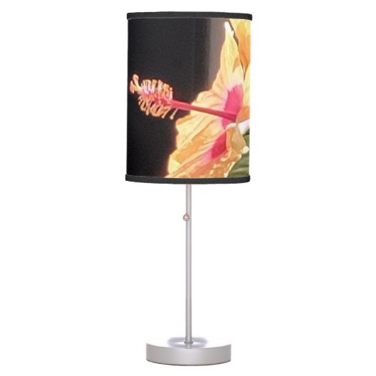 Hibiscus flower lamp. table lamp (Front)