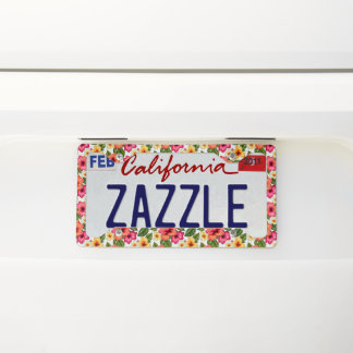 Hibiscus Flower License Plate Frame