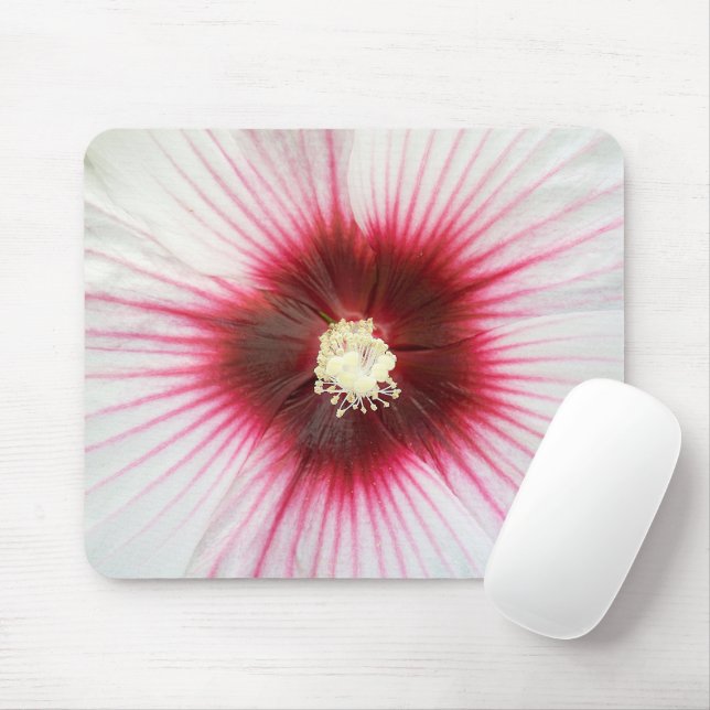 Hibiscus Flower Macro  Mouse Pad (With Mouse)