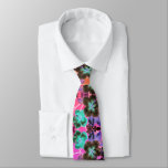 Hibiscus flower neck tie