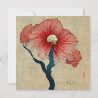 Hibiscus Flower Painting Invitation