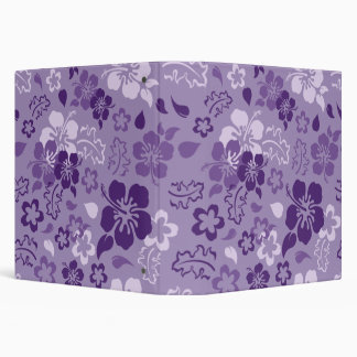 Hibiscus Flower Pattern School Binder