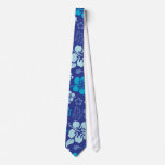 Hibiscus Flower Pattern Tie at Zazzle