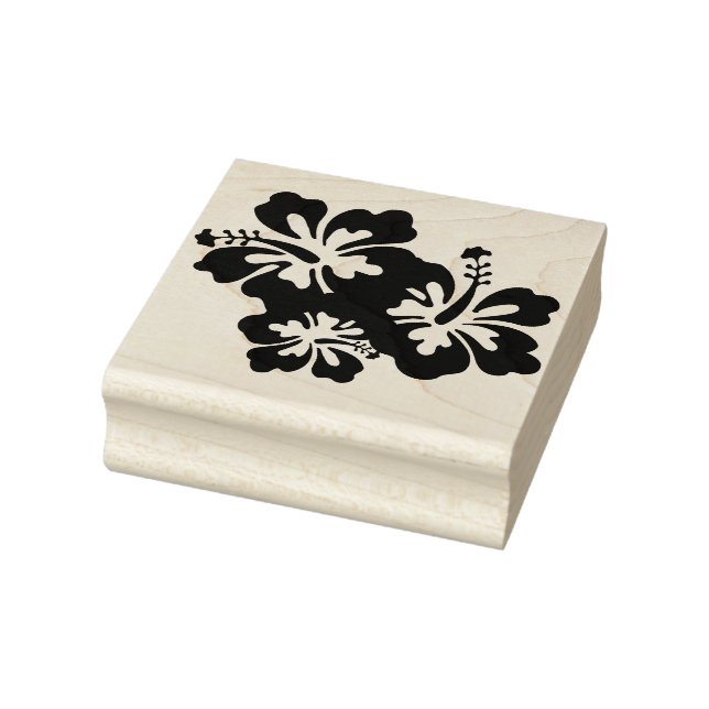 Hibiscus Flower Rubber Stamp (Stamp)