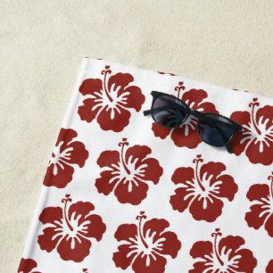 Hibiscus Flower Tropical Beach Towel