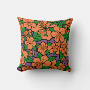 Hibiscus Flowers #5 Throw Pillow