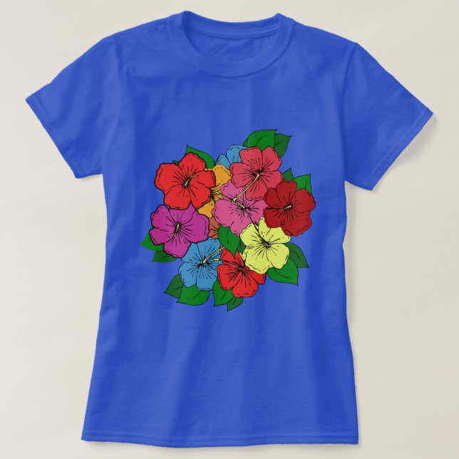 Hibiscus Flowers #6 T-Shirt (Design Front)