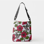 Hibiscus flowers and hummingbirds crossbody bag<br><div class="desc">Vector seamless pattern with hand drawn hibiscus flowers and Hibiscus flowers and hummingbirds</div>