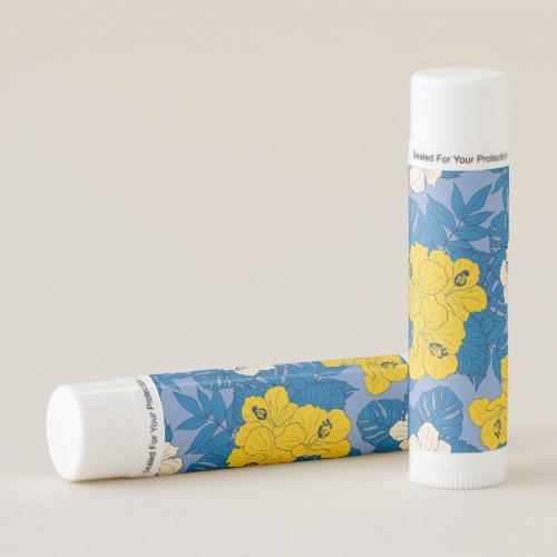 Hibiscus flowers and leaves  lip balm