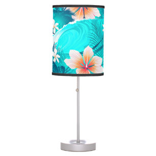Hibiscus flowers at the beach table lamp